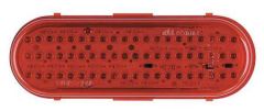 LED - 6" OVAL RED STT