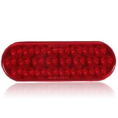STROBE - 24 LED 6" OVAL STROBE - RED