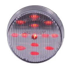 2-1/2" RND CLEARANCE, CLEAR LENS, RED - 13 LED