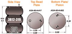 AIR BAG - (3B12-324) (3B12-319) (FS8032)