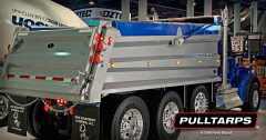 PULLTARPS - 22' X 93" TEAR DROP TARP - LEAD