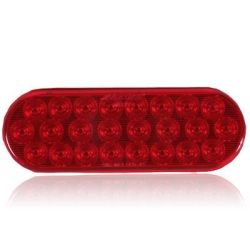 STROBE - 24 LED 6" OVAL STROBE - RED