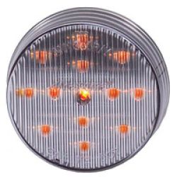 2-1/2" RND CLEARANCE CLEAR LENS, AMBER - 13 LED