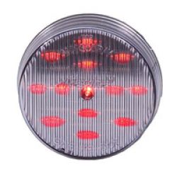 2-1/2" RND CLEARANCE, CLEAR LENS, RED - 13 LED