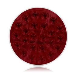 STROBE - 24 LED 4" ROUND STROBE LIGHT - RED
