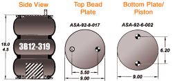 AIR BAG - (3B12-324) (3B12-319) (FS8032)