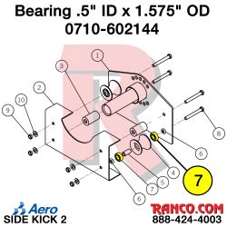 ROLLER PLATE BEARING 1/2"