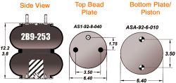 AIR SPRING RIDEWELL (2B9-253)