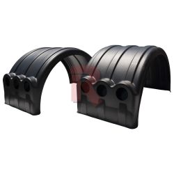 MINIMIZER FENDERS MINIMIZER - 2 PM2481L SINGLE AXLE REAR FENDERS W/LIGHTS - SET