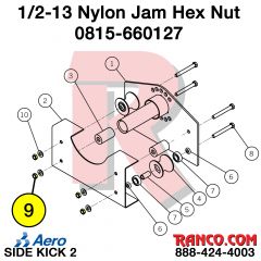 AERO - 1/2"-13 NYLOCK HEX JAM NUT