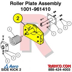 AERO - ROLLER PLATE ASSEMBLY