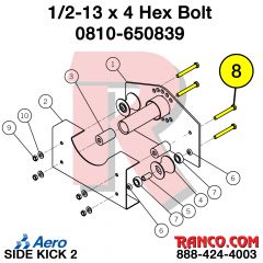 AERO - 1/2"-13 X 4" HEX BOLT